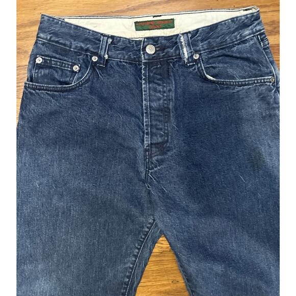 Katherine Hamnett Jeans 30 Blue Button fly Made In Italy - Picture 3 of 14